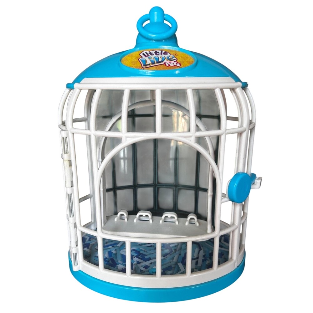 Little Live Pets Bird Cage Plastic OS Blue White